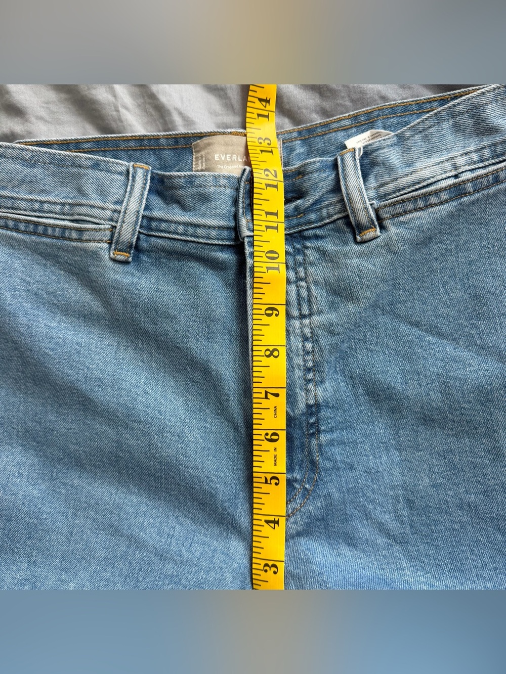 Everlane The Mariner Cropped Wide Leg Jean Blue Size 30 High Rise Sailor Coastal - Picture 7 of 8